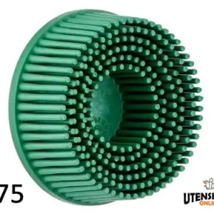 Dischi a tazza Bristle 3M attacco Roloc™ Ø 75 mm grana 50 (10pz) Subito Disponibile