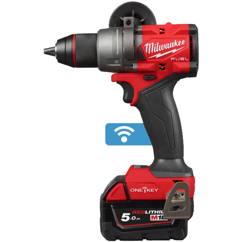 Trapano Avvitatore con Percussione a Batteria 18V MILWAUKEE Sistema ONE-KEY™ Bluetooth e Motore Brushless FUEL™ Coppia 158Nm modello M18 ONEPD3-502X Bestseller