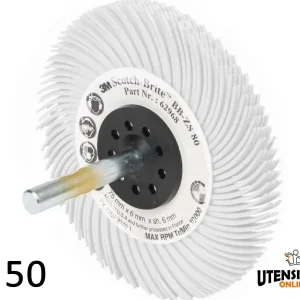 Spazzole radiali Bristle 3M Tipo C Marguerite Ø 50 mm grana 120 (6pz) Bestseller