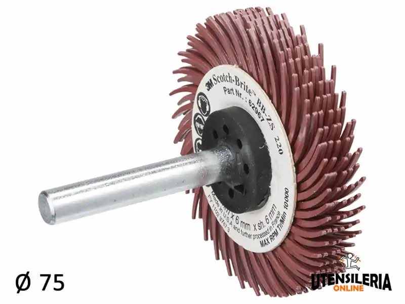 Spazzole radiali Bristle 3M Tipo C Marguerite Ø 50 mm grana 220 (6pz) Economico