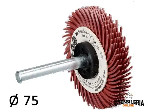 Prezzo Ridotto Spazzole radiali Bristle 3M Tipo C Marguerite Ø 75 mm grana 220 (6pz)