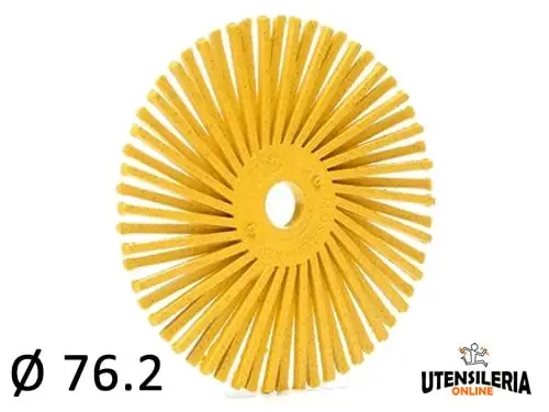 Bestseller Spazzole radiali Bristle 3M filo curvo Tipo A Ø 76.2 mm grana 80 (10pz)