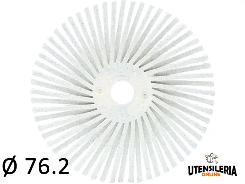 Solo Oggi Spazzole radiali Bristle 3M filo curvo Tipo A Ø 76.2 mm grana 120 (10pz)