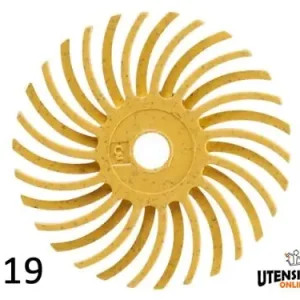 Spazzole radiali Bristle 3M filo curvo Tipo C Ø 19 mm grana 80 (48pz) Miglior Prezzo
