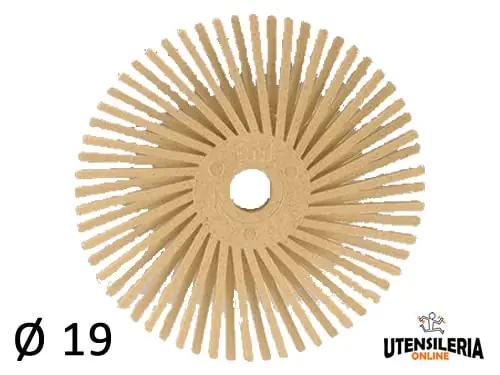 Offerta Del Giorno Spazzole radiali Bristle 3M filo curvo Tipo C Ø 19 mm grana 6 micron (48pz)