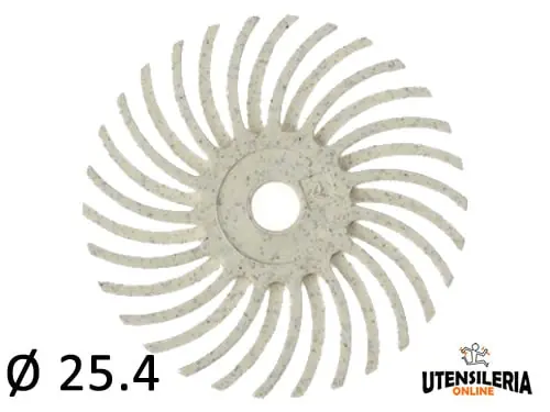 Saldi Spazzole radiali Bristle 3M filo curvo Tipo C Ø 25.4 mm grana 120 (24pz)