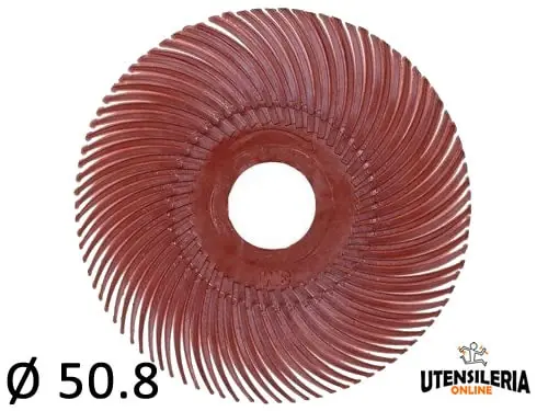 Spazzole radiali Bristle 3M filo curvo Tipo C Ø 50.8 mm grana 220 (40pz) Solo Oggi