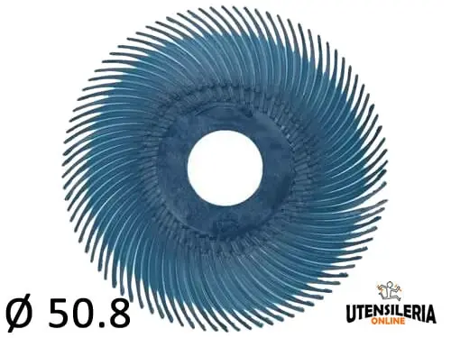 Spazzole radiali Bristle 3M filo curvo Tipo C Ø 50.8 mm grana 400 (40pz) Ultime Pezzi