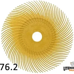 Spazzole radiali Bristle 3M filo curvo Tipo C Ø 76.2 mm grana 80 (40pz) Di Tendenza