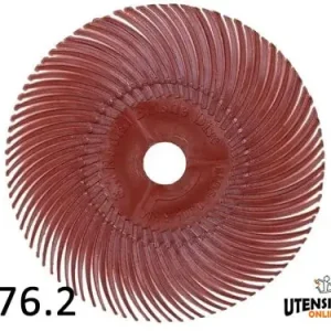Spazzole radiali Bristle 3M filo curvo Tipo C Ø 76.2 mm grana 220 (40pz) Non Perdere