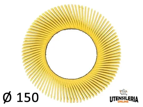Ricariche per spazzola radiale Bristle 3M Tipo C Ø 150 mm grana 80 (40pz) Nuova Collezione