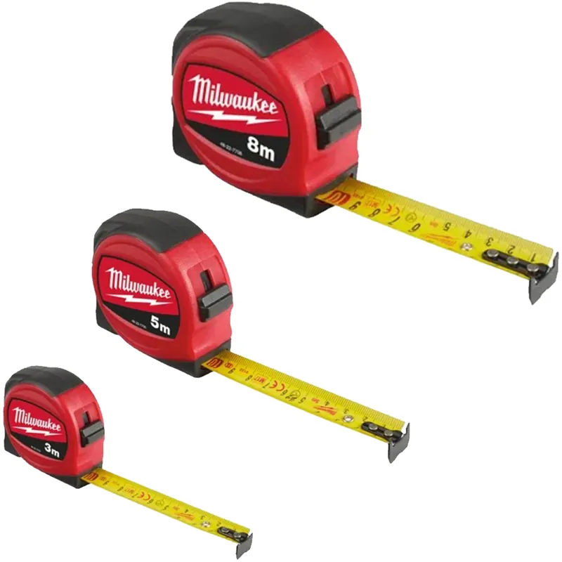 Flessometro Metro a Nastro Professionale MILWAUKEE Rinforzato ABS e Nylon 3m 5m 8m serie SLIM Compra Adesso