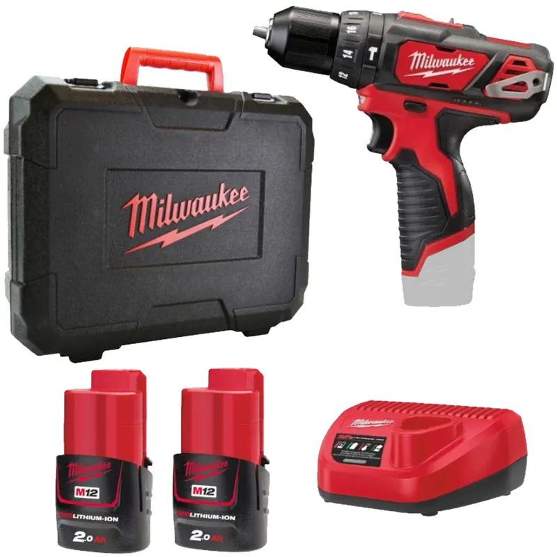 Trapano Avvitatore con Percussione 12V MILWAUKEE Mandrino Autoserrante Kit Valigetta M12 BPD-202C Acquista Ora