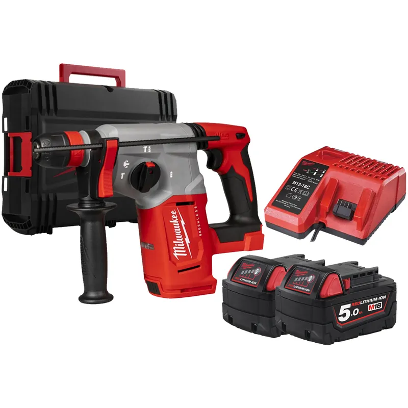 Economico Tassellatore SDS-Plus a Batteria 18V MILWAUKEE Motore Brushless Mandrino Fixtec M18 BLHX-502X