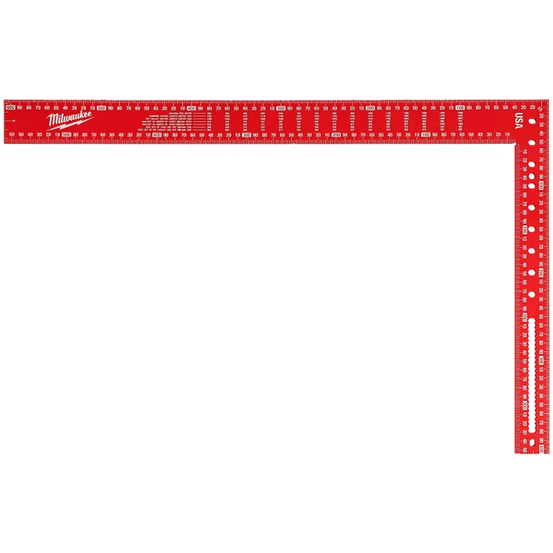 Squadra 40x60cm in Alluminio Rinforzato MILWAUKEE Falegnameria Edilizia Carpenteria Scala Metrica e Tabelle di Conversione articolo 4932472126 Prezzo Conveniente