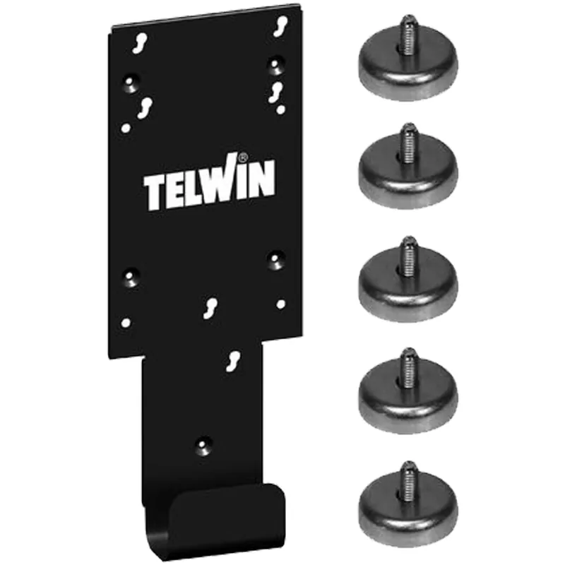 Kit Supporto a Muro Magnetico Metallico TELWIN Staffa Completo di 5 Magneti Ideale per Pulse 30, Pulse 50, Doctor Charge 50 codice 803086 Bestseller