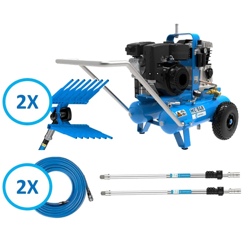 Reso Gratuito Motocompressore Raccolta Olive Abbacchiatore CAMPAGNOLA Motore EHR210 Scuotitore Pneumatico Kit Accessori MC548