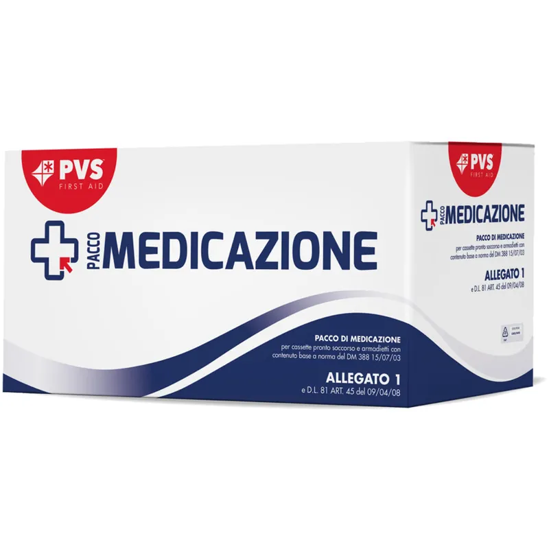 Ultimissimo Modello Pacco di Reintegro per Armadietto Pronto Soccorso CPS523 PVA First Aid Allegato 1 Base DM 388 Ricambio Completo KIT Primo Soccorso Cassetta Medica articolo PDM089