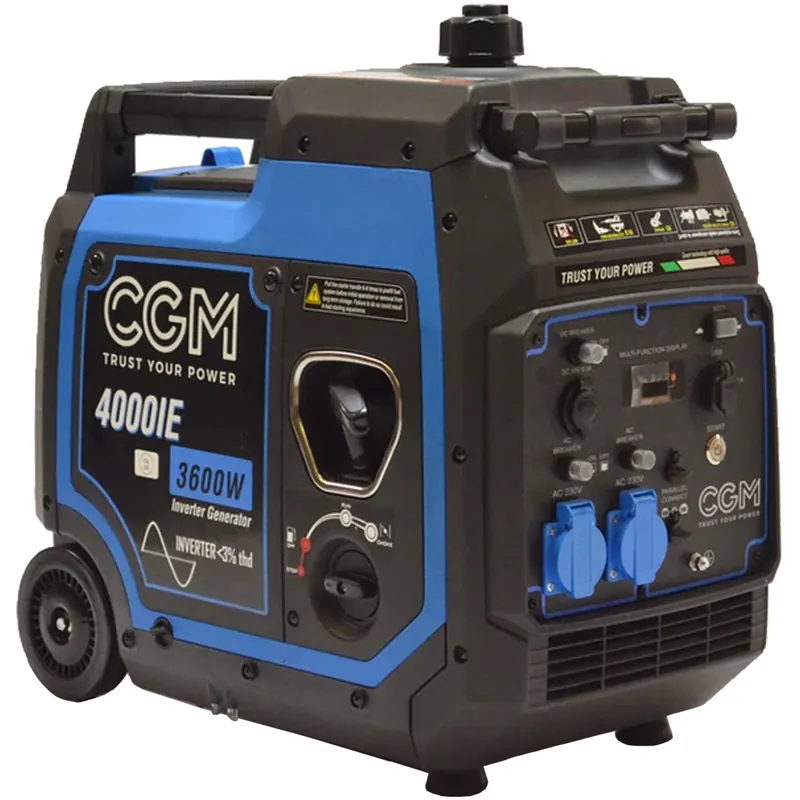 Scelto Dai Clienti Generatore di Corrente Inverter 3,6 kW a Benzina CGM Motore 4 Tempi Portatile Super Silenziato 4000ie