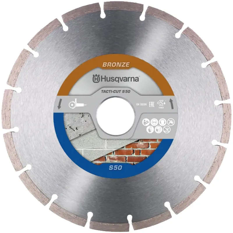 Pagamento Sicuro Disco Diamantato 300 350 400mm HUSQVARNA Segmentato x Cemento TACTI-CUT S50 PLUS