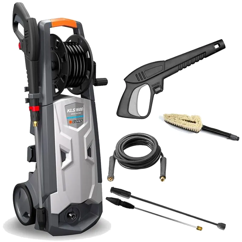Novità Idropulitrice acqua fredda COMET Pressione 150 bar Potenza 2200W Monofase 450 l/h Total Stop Easy Start con Accessori modello KLS 1600 GOLD EXTRA