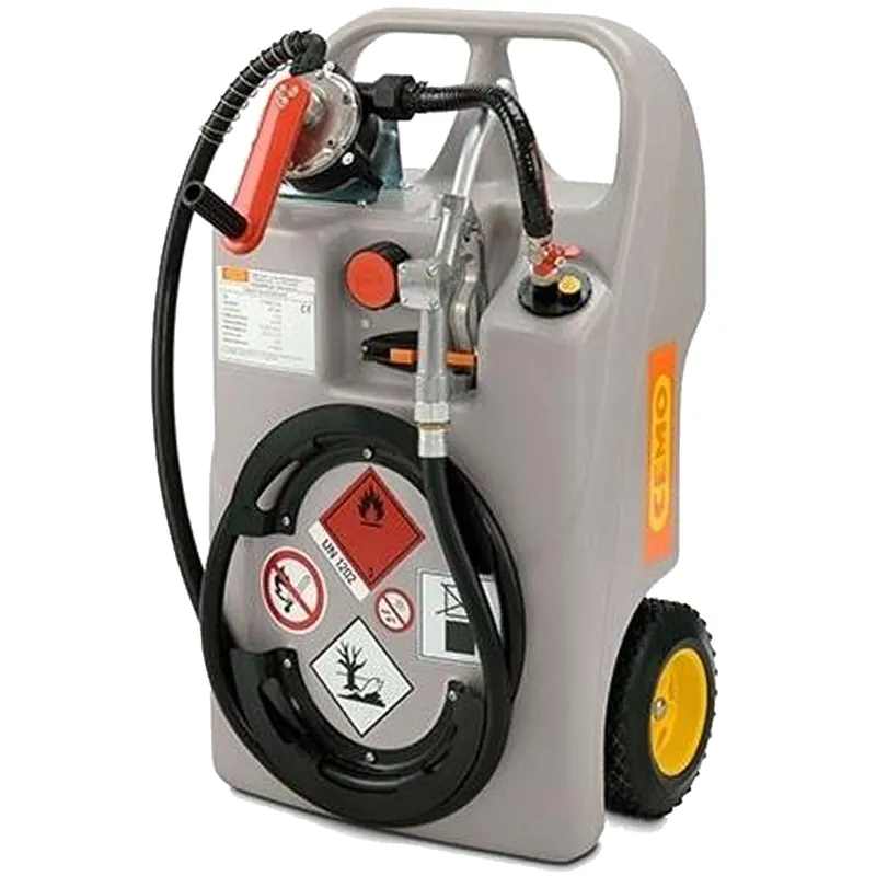 Serbatoio Trasporto Gasolio CEMO Cisterna Trolley Portatile con Pompa e Pistola Manuale Diesel Affare