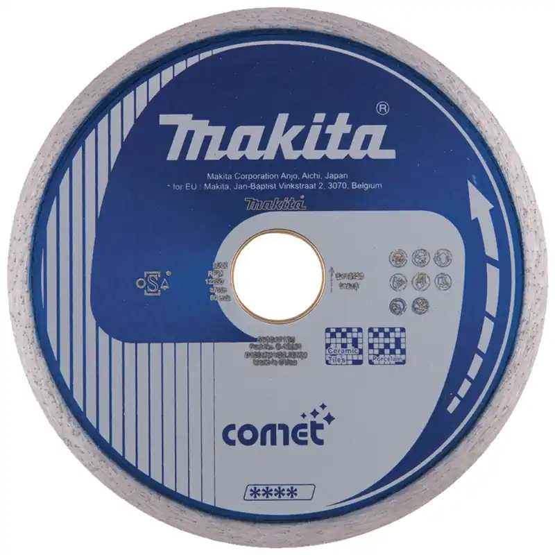 Disco Diamantato Ø115-350mm COMET CORONA CONTINUA MAKITA Taglio a Secco Umido per Ceramica Porcellana Piastrelle Marmo Must-Have