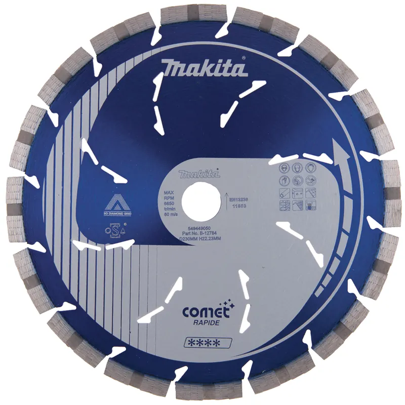 Direttamente Dal Produttore Disco Diamantato Ø115-400mm COMET RAPIDO MAKITA Taglio a Secco Umido per Calcestruzzo Mattone Clinker Argilla
