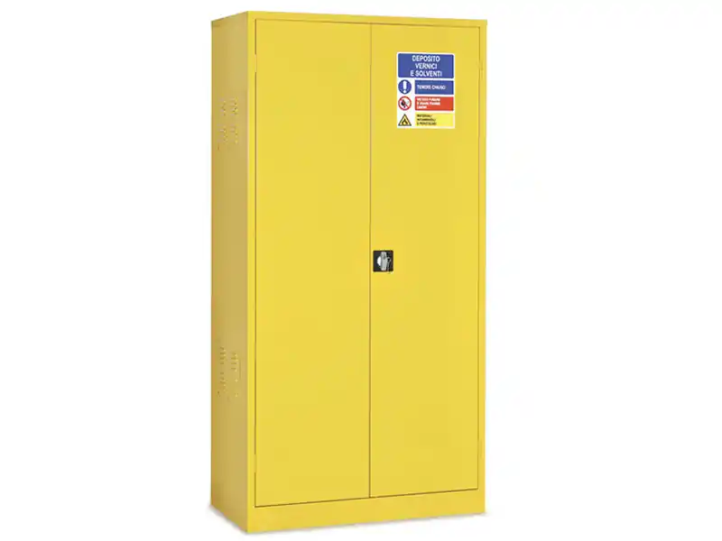 Armadio di sicurezza ante battenti Tecnotelai 1000x500x2000mm per vernici e solventi Nuovo Arrivo