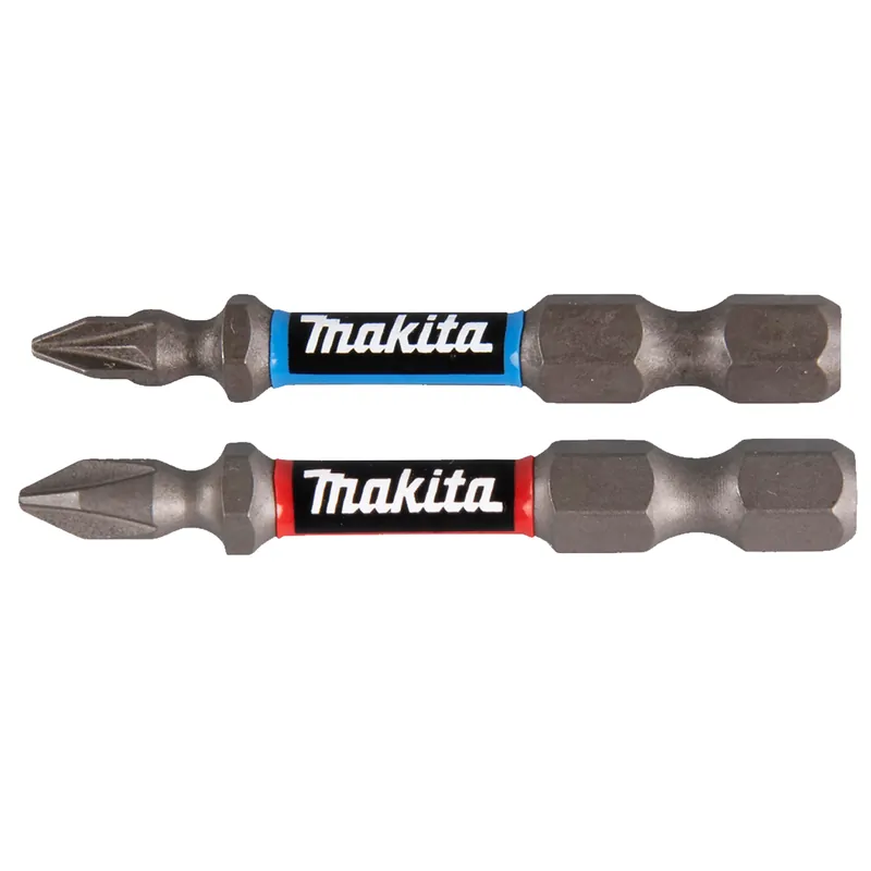 Kit Set 2 Inserti a Croce 1/4″ Esagonale MAKITA Bits Lunghezza 50 mm Punte Torsion Gold per Avvitatore a Impulsi Spedizione Espresso