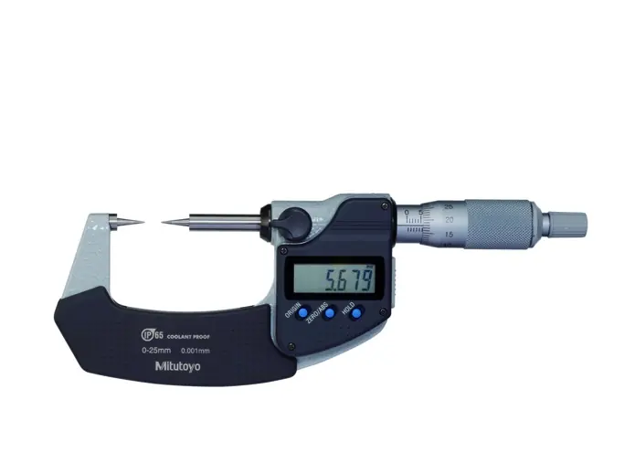 Micrometro digitale 0-25mm con incudini a punta IP65 senza uscita dati Di Tendenza