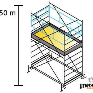 Compra Online Ponteggio SYSTEM 120X200 Marchetti in acciaio m 1.20x2.00x3.50