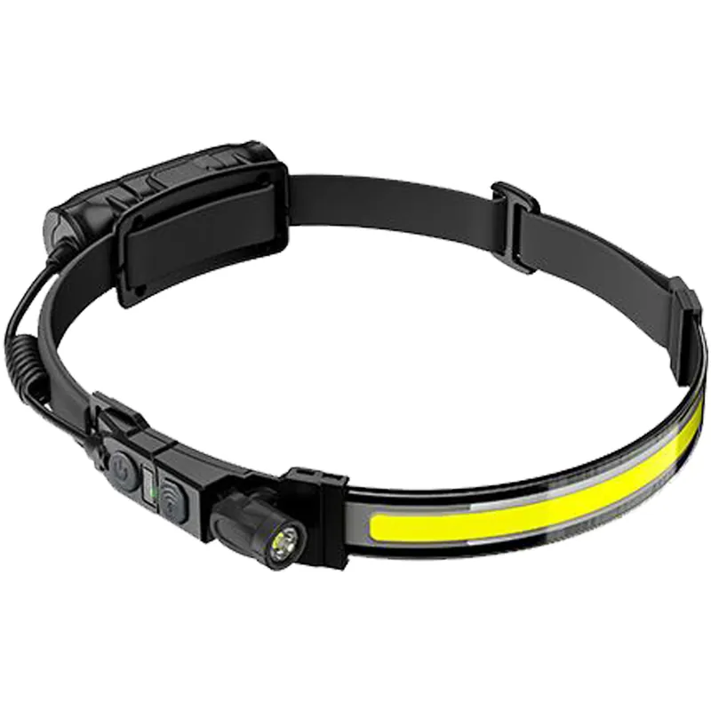 Torcia Frontale LED Banda Luminosa Combinata a Batteria ACB TOOLS Portatile Leggera Sensore di Movimento on/off modello LIGHT BAND articolo N 9170/6 Economico