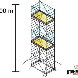 Must-Have Ponteggio SYSTEM 120X200 Marchetti in acciaio m 1.20x2.00x8.00