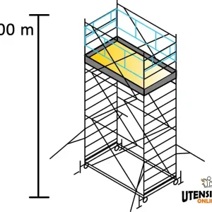 Affare Ponteggio SYSTEM 120X180 Marchetti in acciaio m 1.20x1.80x5.00
