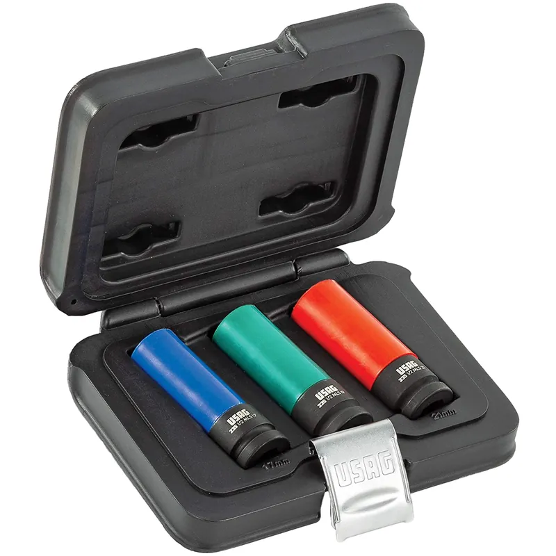 Offerta Lampo Set 3 Chiavi a Bussola Esagonali USAG 17-18-19mm in Teflon per Cerchi in Lega Serie 270 C/C3