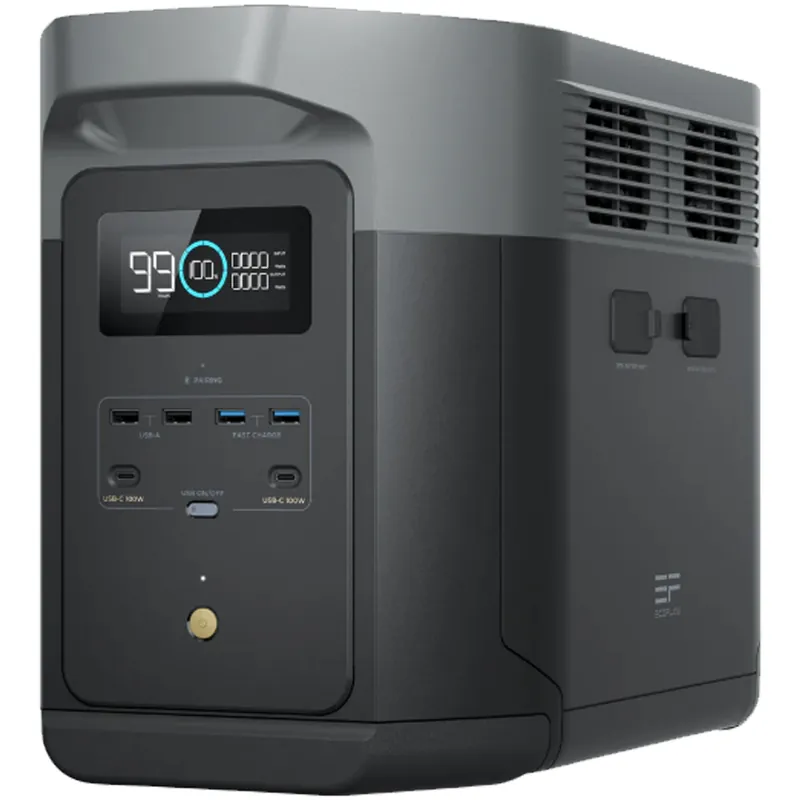 A Buon Prezzo Generatore di Corrente 3100 Watt Power Station Portatile ECOFLOW Ricarica AC e con Pannello Solare modello DELTA 2 MAX