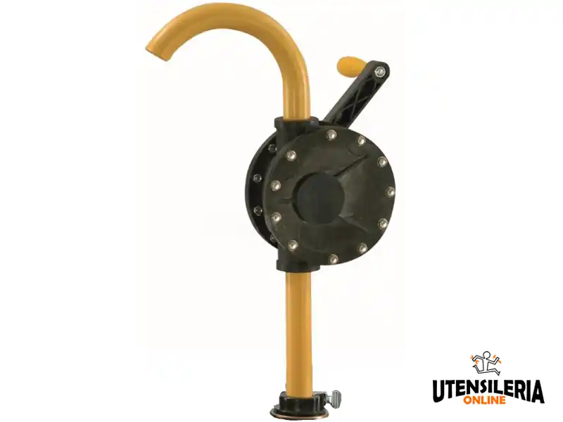 Reso Gratuito Pompa manuale rotativa reversibile per liquidi chimici aggressivi portata 35/50 L/min Airbank