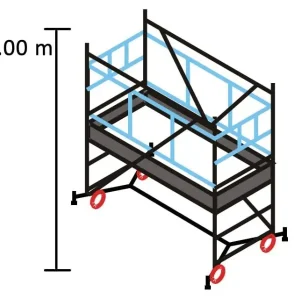Ponteggio GRIM EU 75 Marchetti m 0.75x1.65x2.00 base estraibile Ø 150 Economico