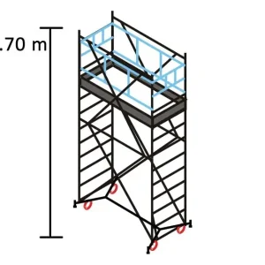 Ponteggio GRIM EU 75 Marchetti m 0.75x1.65x3.70 base estraibile Ø 150 Bestseller