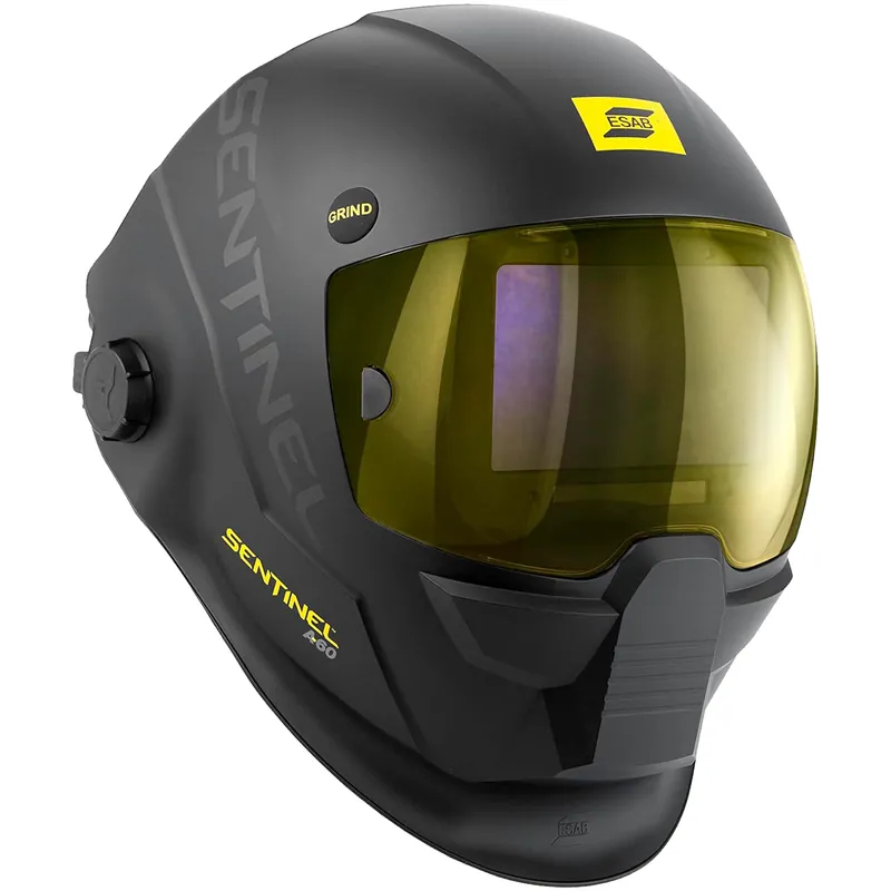 Casco Automatico per Saldatura Professionale ESAB con Ottica 1/1/1/1 EN Funzione Molatura Autoscurante modello SENTINEL A60 Nuovo Arrivo