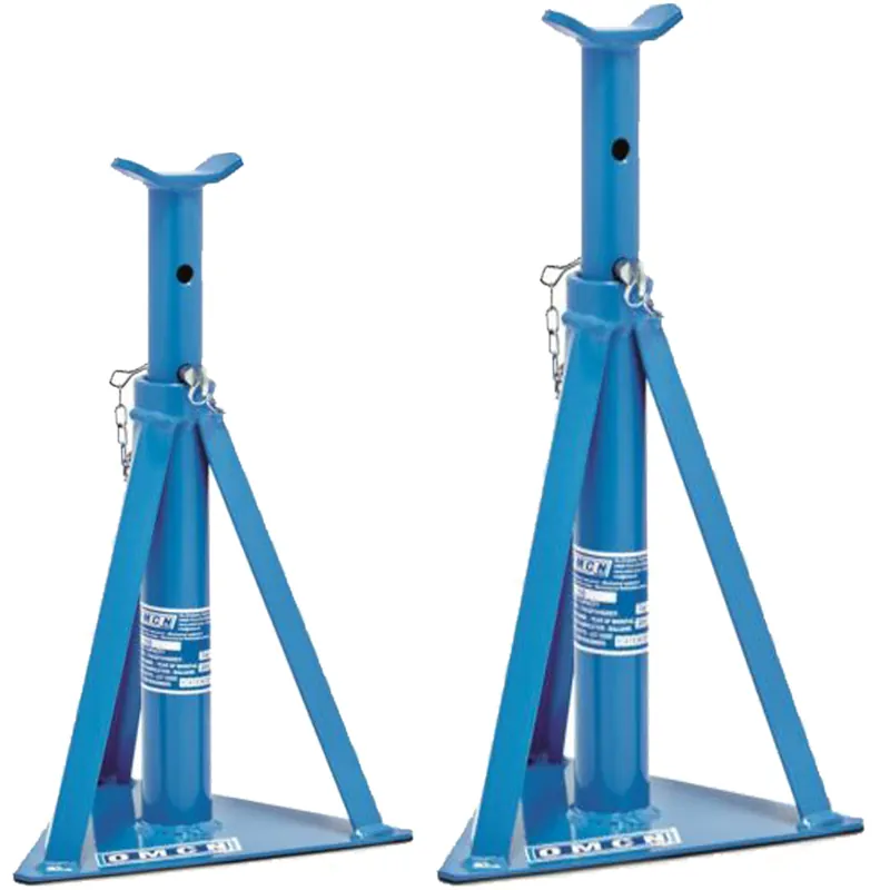 Sconto Colonnette di Sostegno per Autovetture OMCN Cavalletti con Portata 1 Ton 1000 Kg Altezza Regolabile Articolo 110 e 110/A