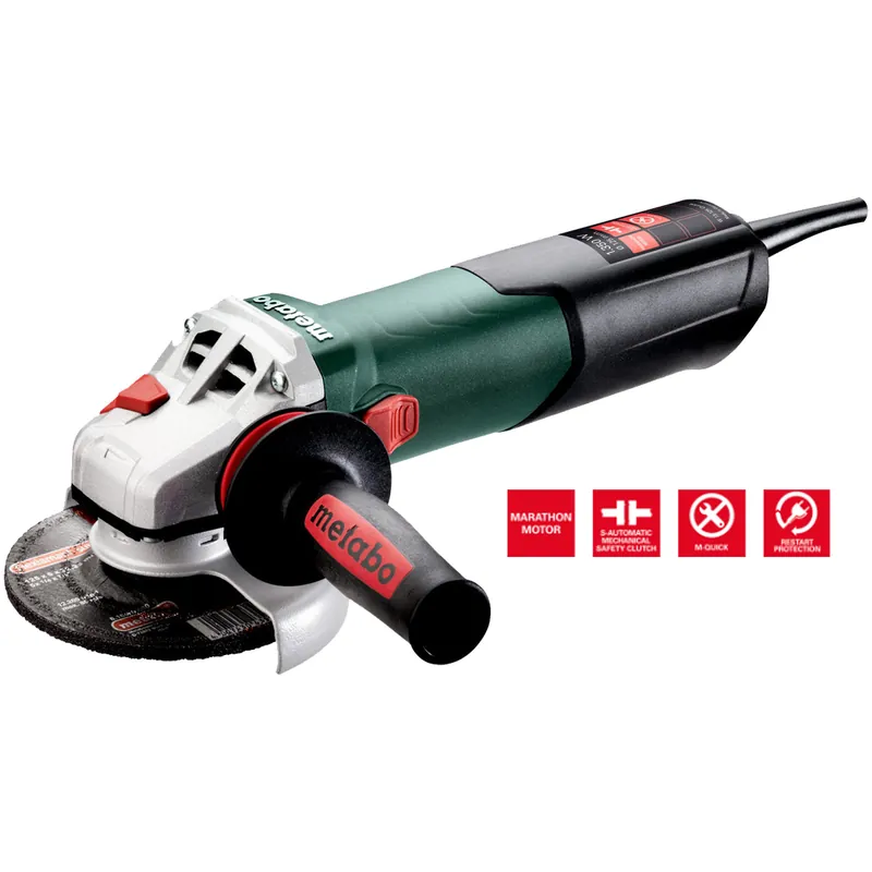 Ultimissimo Modello Smerigliatrice Angolare 125mm METABO 1350W Flex Piccolo Frullino W 13-125 QUICK