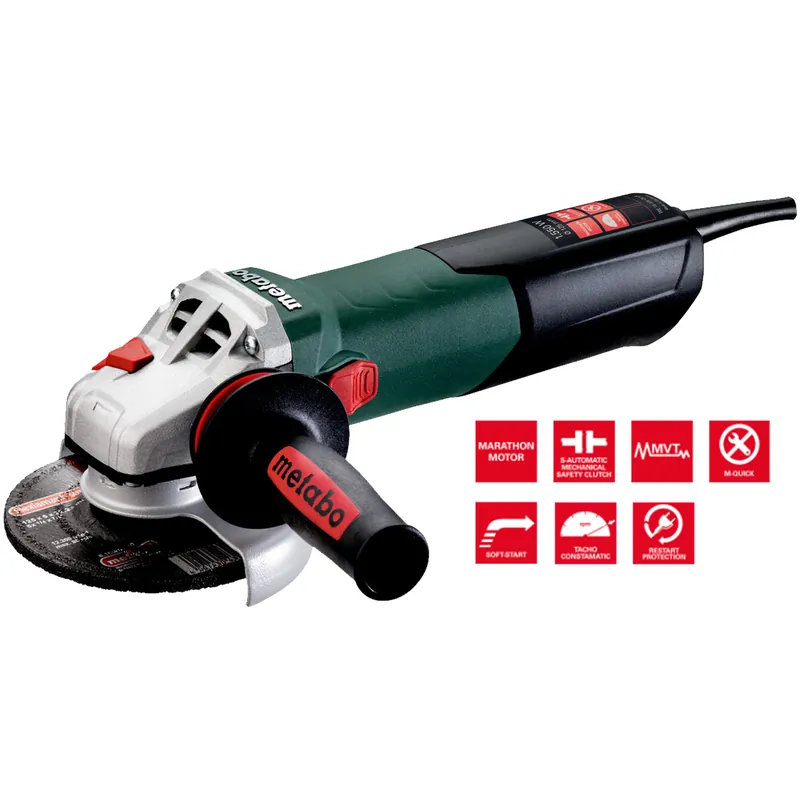 Popolare Smerigliatrice Angolare 125mm METABO 1550W Flex Piccolo Frullino WE 15-125 QUICK