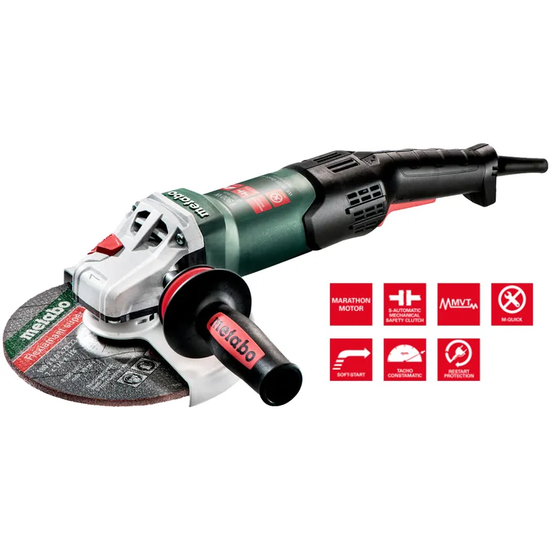 Offerta Limitata Smerigliatrice Angolare 180mm METABO 1900W Flex Mola Frullino WE 19-180 QUICK RT