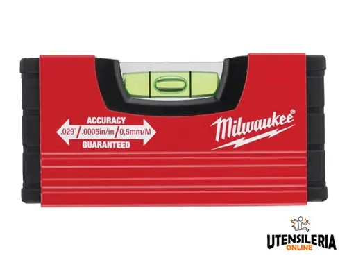 Ultime Pezzi Livella MINI Milwaukee in alluminio lunghezza 10 cm