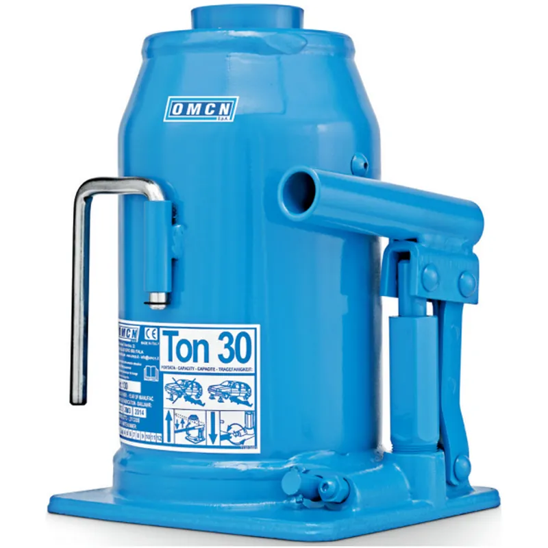 Cric Idraulico a Bottiglia 30 Ton OMCN Sollevatore Martinetto Professionale 30000 Kg Crick Articolo 130 Scelto Dai Clienti