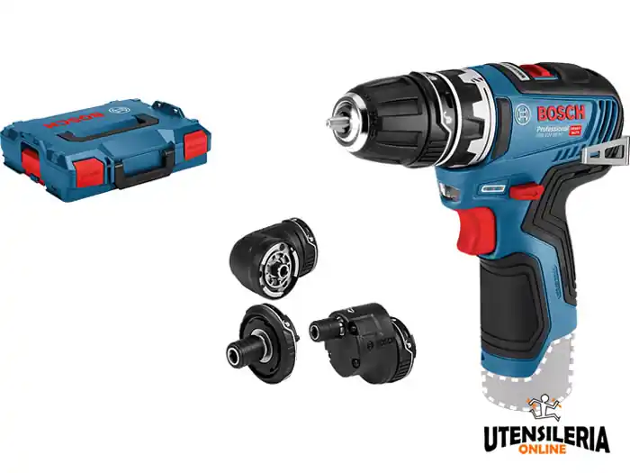 Offerta Speciale Trapano Flexiclick con teste GSR 12V-35 FC Bosch in valigetta senza batteria