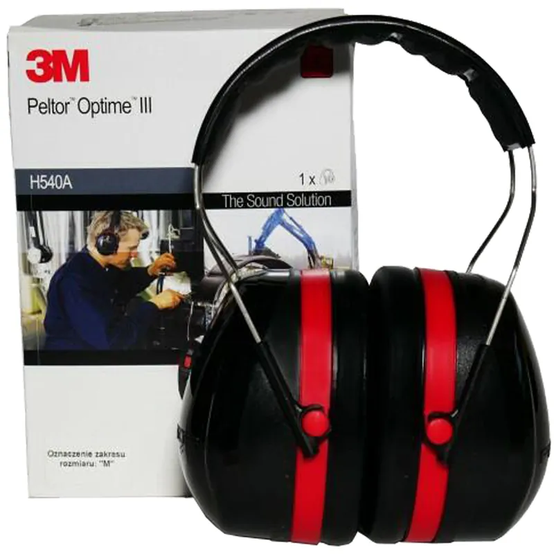 Cuffia Anti Rumore 3M PELTOR OPTIME III Attenuazione 95/110dB DPI Bardatura Temporale H540A-411-SV Offerta Speciale