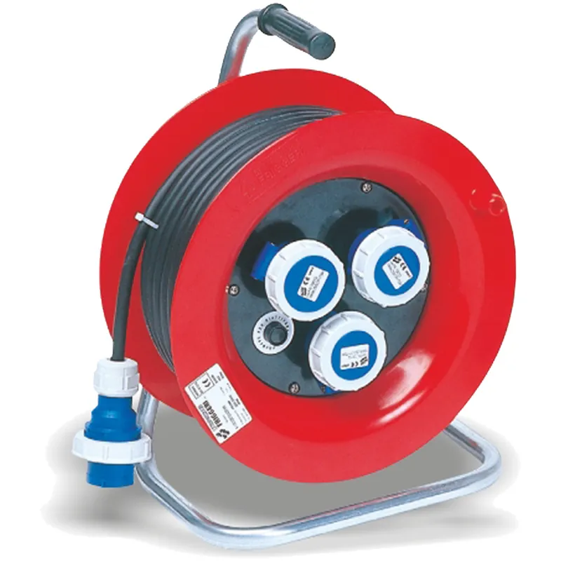 Avvolgicavo Industriale con Cavo 30 Metri FRIGGERI Monofase 3 Prese CEE 2P+T 16A su Tamburo IP66 Potenza Massima 3.600W articolo AV-0030030G25/66 Must-Have